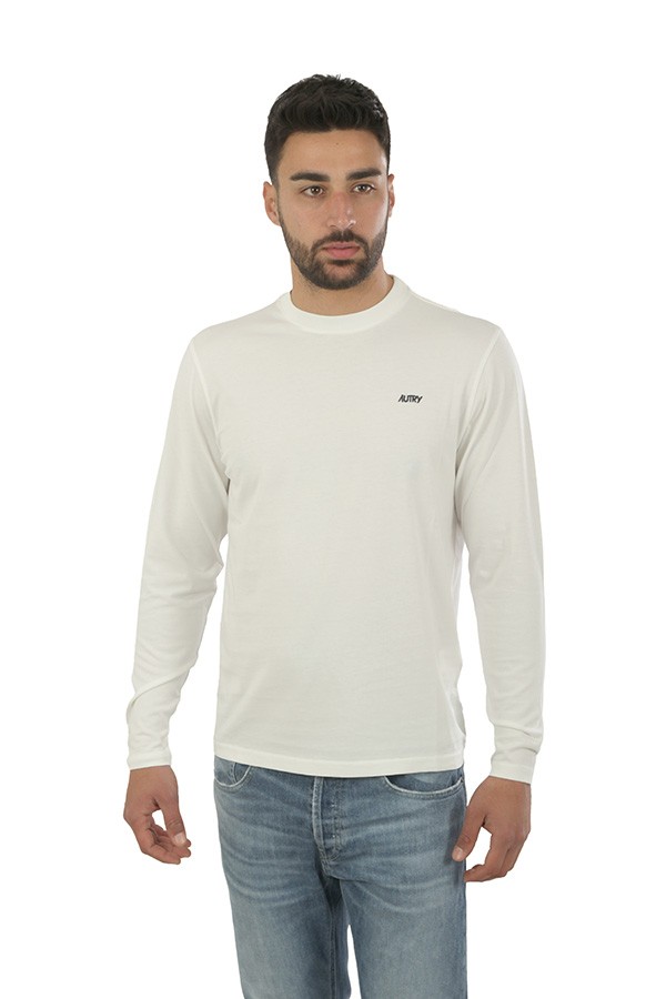 T-Shirt Autry Maniche Lunghe Bianco