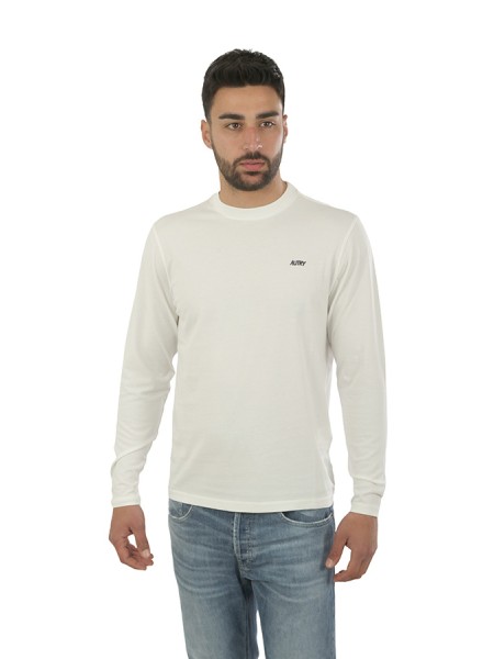 T-Shirt Autry Maniche Lunghe Bianco