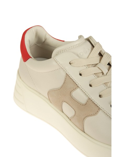 Sneakers Hogan Rebel H562 Avorio/Rosso