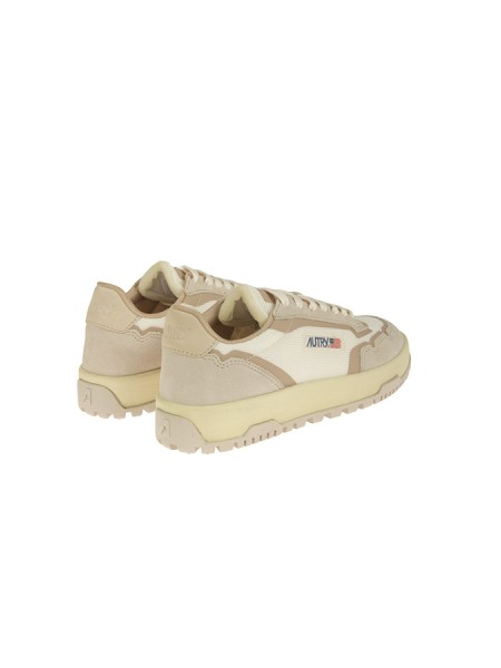 Sneakers Autry Wildpace Low in mesh e suede Bianco/Sand