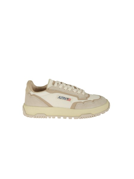 Sneakers Autry Wildpace Low in mesh e suede Bianco/Sand