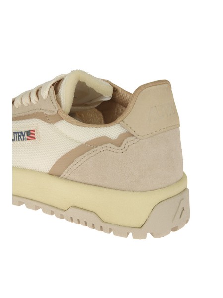 Sneakers Autry Wildpace Low in mesh e suede Bianco/Sand