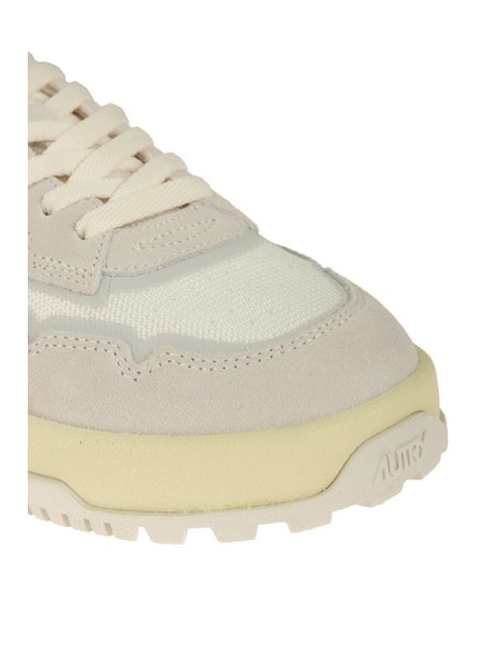 Sneakers Autry Wildpace low in Mesh e Suede Bianco/Marshmallow