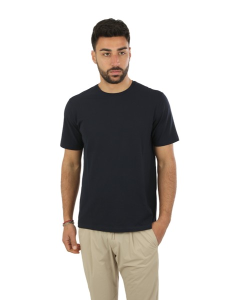 T-Shirt Herno in Jersey Blu