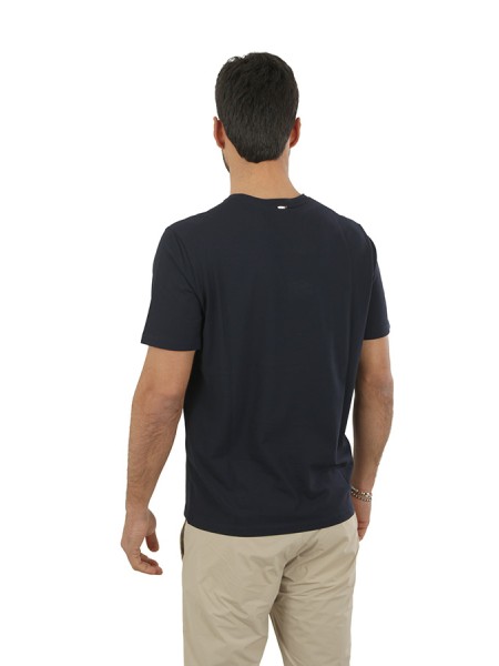 T-Shirt Herno in Jersey Blu