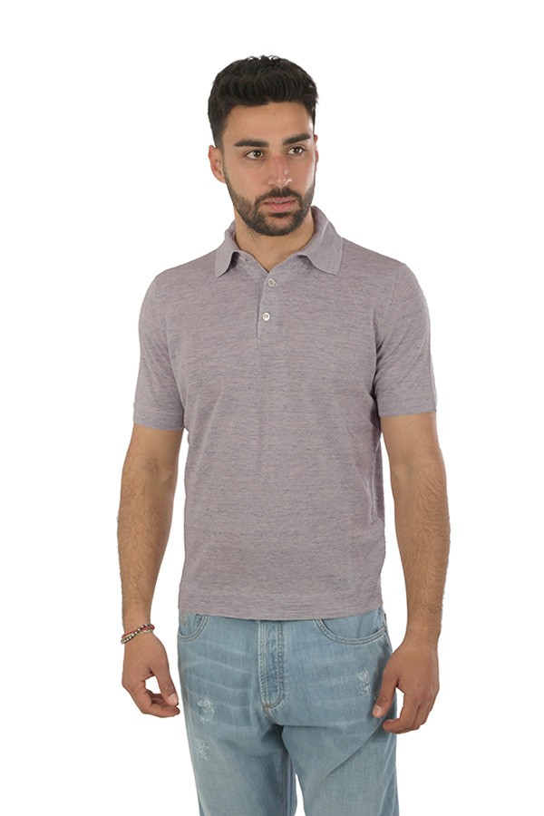 Maglia Brunello Cucinelli Polo Lilla