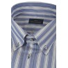 Camicia Paul & Shark in Raso di Cotone Celeste