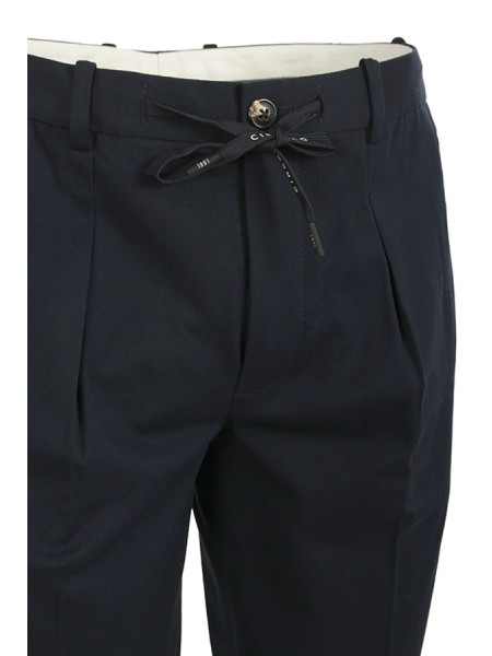 Pantalone Circolo in Jersey Blu Navy