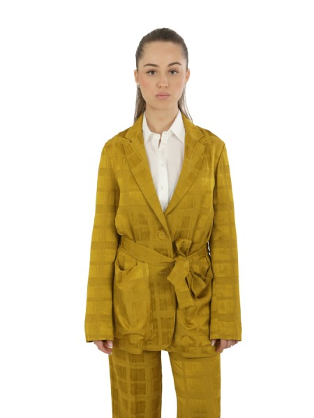 Giacca Momenì Nawi in Jacquard di Viscosa Olio