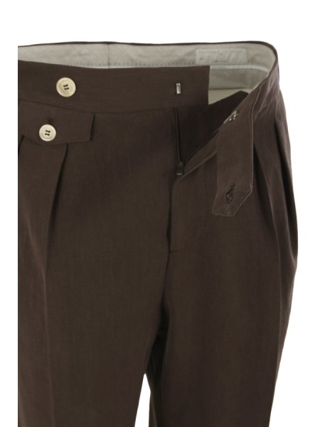 Abito Brunello Cucinelli Doppiopetto in Lino Testa di Moro