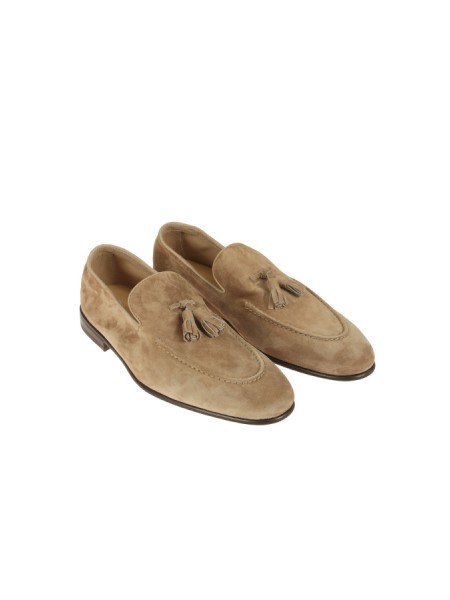 mocassino Brunello Cucinelli in suede con nappine