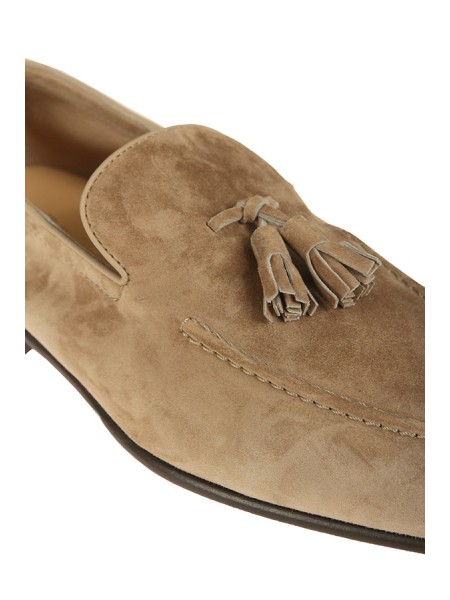 Mocassino Brunello Cucinelli Soft in Camoscio con Nappine Antilope