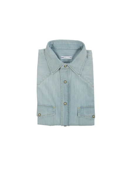 Camicia Jacob Cohen Western in Light Blu