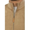 Giubbino Canali Nuvola in Suede Ultrasoft Sabbia