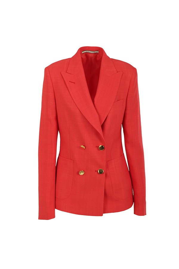 Giacca Tagliatore Doppiopetto Corallo