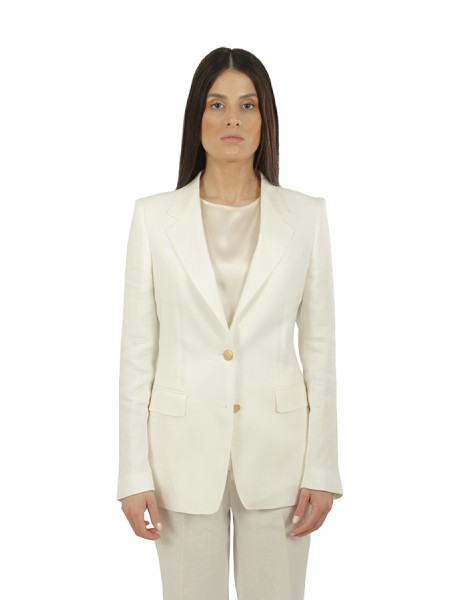 Tailleur Tagliatore Monopetto in Lino Bianco