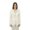 Tailleur Tagliatore Monopetto in Lino Bianco