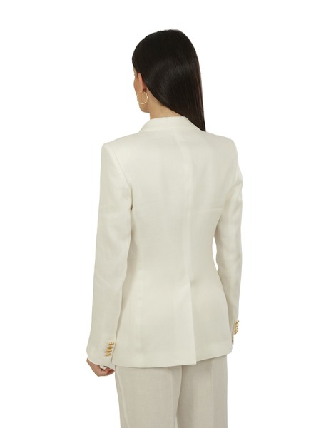 Tailleur Tagliatore Monopetto in Lino Bianco