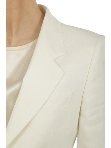 Tailleur Tagliatore Monopetto in Lino Bianco