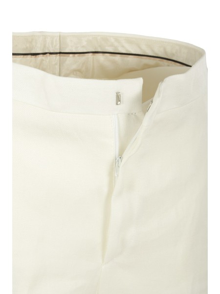 Tailleur Tagliatore Monopetto in Lino Bianco