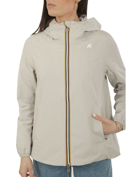 Giubbino K-Way Marguerite Stretch Jersey Beige
