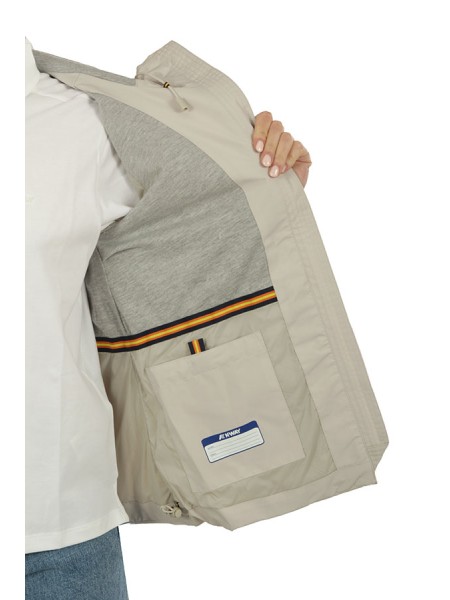 Giubbino K-Way Marguerite Stretch Jersey Beige