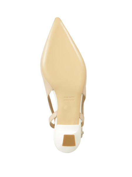 Scarpa Isabelle Paris Slingback Nudo/Bianco