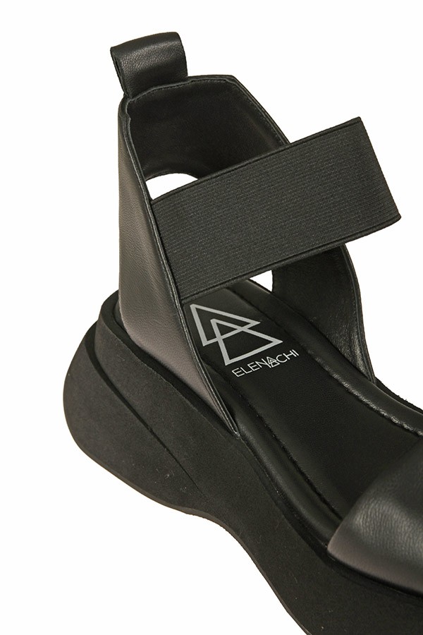Scarpa Elena Iachi Sandalo Platform Nero