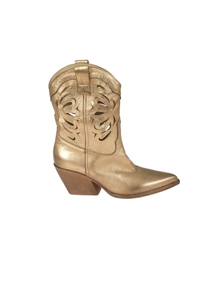 Scarpa Elena Iachi Texano Intagliato Platino