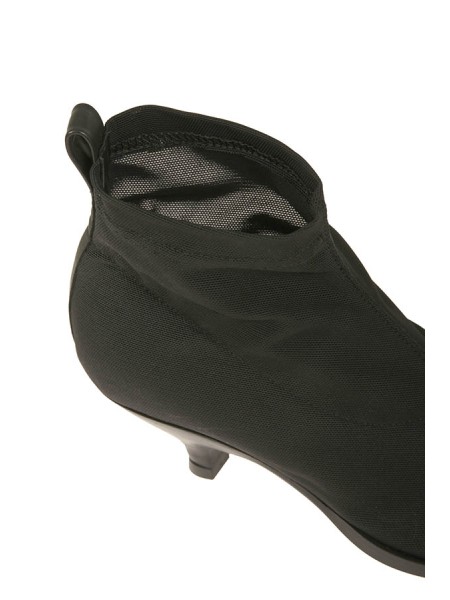 Scarpa Elena Iachi Tronchetto in Tessuto Nero