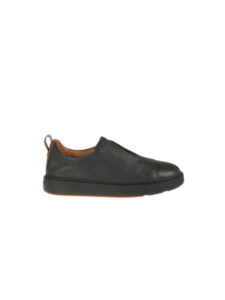 Sneaker Santoni Slip-On Blu/Marrone