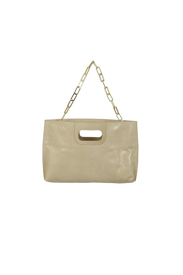 Borsa N.D.B.968 Federica Pieghevole in Pelle Gesso