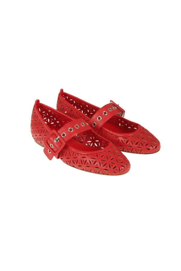 Scarpa Halmanera Ballerina Baron Rosso