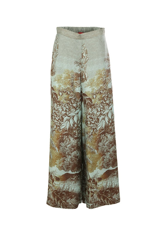 Pantalone Co.G&ograve; Oriental Landscape Acquamarina