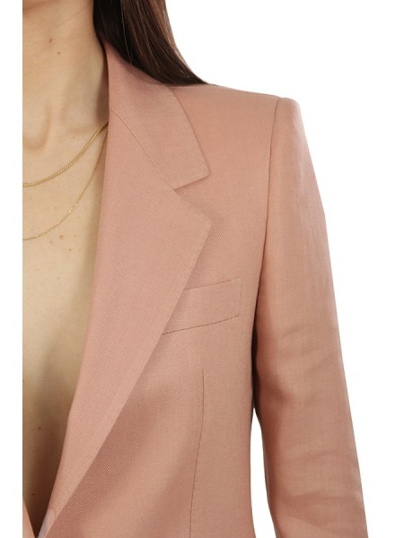 Tailleur Tagliatore in Lino Rosa