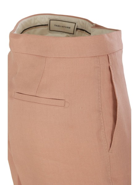 Tailleur Tagliatore in Lino Rosa