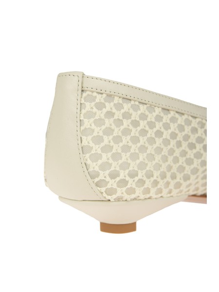 Scarpa Sergio Levantesi Ballerina Flora Bianco