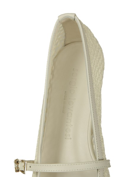 Scarpa Sergio Levantesi Ballerina Flora Bianco