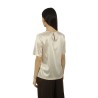 T-Shirt Peserico in Raso di Seta Sabbia