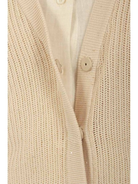 Abbigliamento in tricot con micro paillettes 100%co