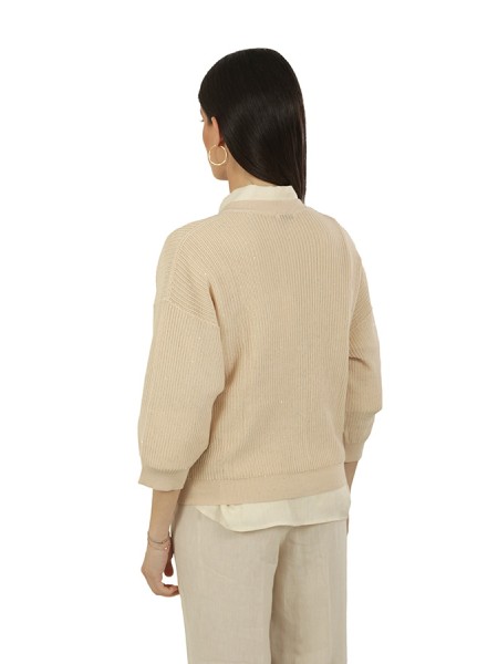 Abbigliamento in tricot con micro paillettes 100%co