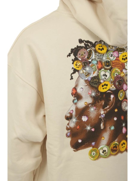 Felpa Barrow Con Cappuccio Vanilla