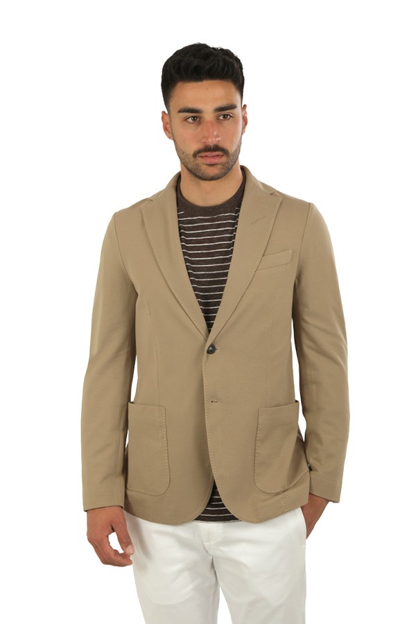 Giacca Circolo in Piquet Stone