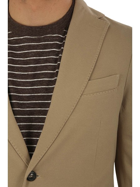 Giacca Circolo in Piquet Stone