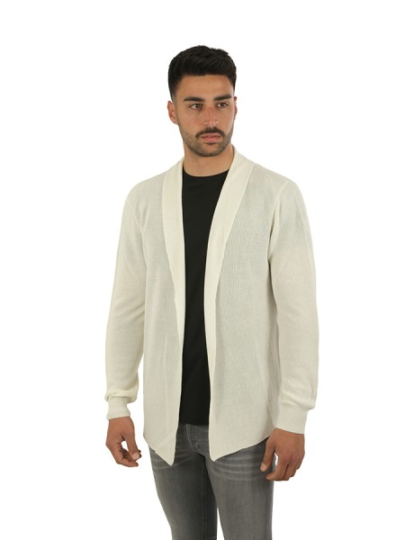Maglia Roberto Collina Cardigan Ecru