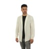 Abbigliamento cardigan sciallato 100%co Ecru