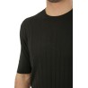 T-Shirt Tagliatore Roden in Seta Nero
