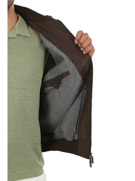 Bomber Gimo's in Camoscio Marrone