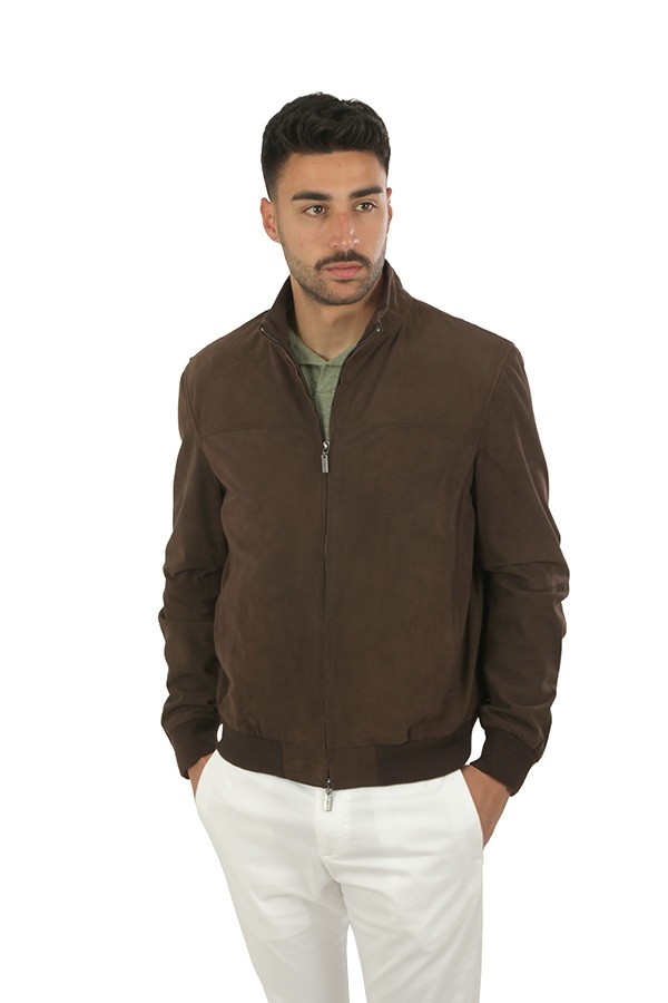 Bomber Gimo's in Camoscio Marrone