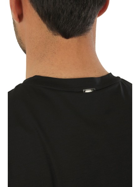 T-Shirt Herno in Cotone Superfine Blu